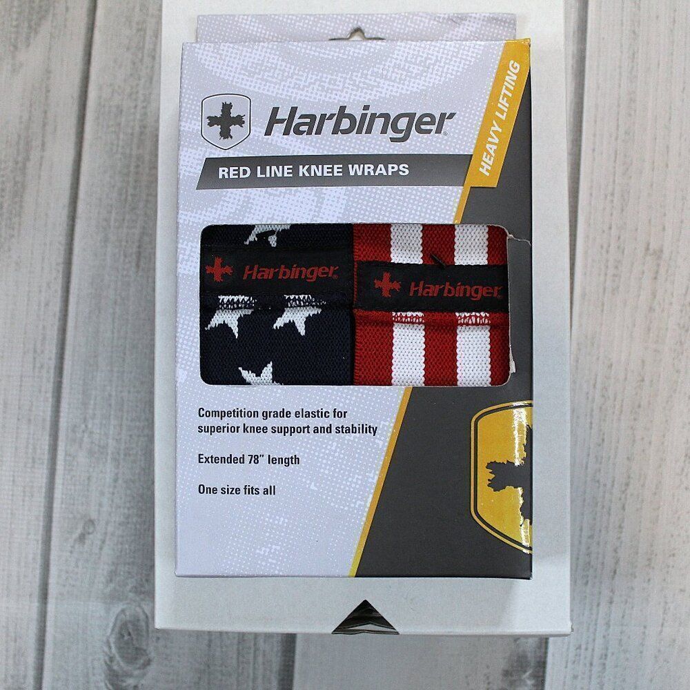 NEW Harbinger Red Line Knee Wraps